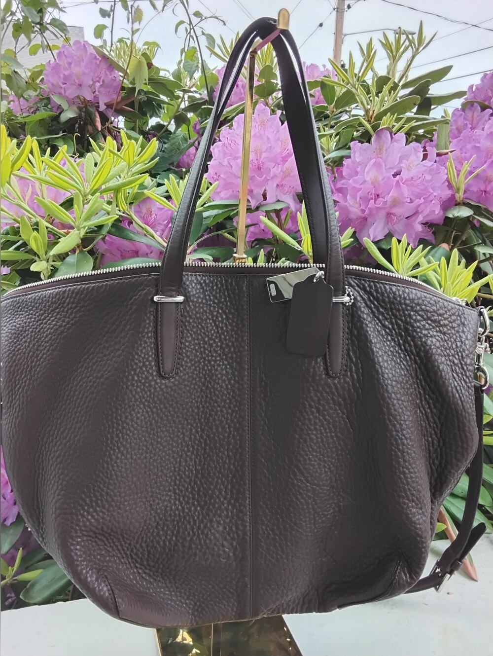 Coach EUC Classic Women's Leather Tote Bag - Dark Brown Y No K1381-27930